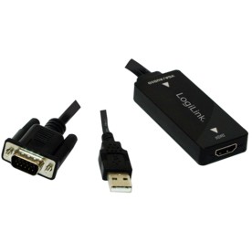 Logilink Konverter VGA m. Audio zu HDMI konform m.High Spee