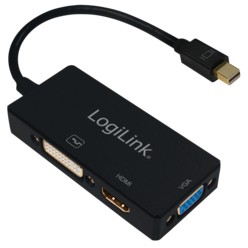 Logilink 4K Mini DisplayPort 1.2 zu DVI/HDMI/VGA Adapter