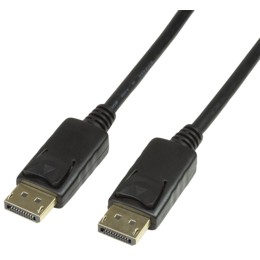 Logilink DisplayPort-Kabel. DP/M zu DP/M. 4K/60 Hz. schw. 5m