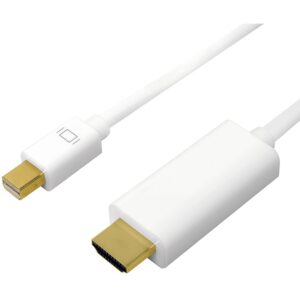 Logilink 4K Mini DisplayPort-Kabel DP 1.2 zu HDMI 1.4 3m wei