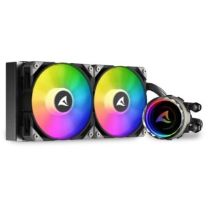 K Sharkoon Wasserkühlung S80 RGB 2 Lüfter 240mm schwarz