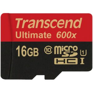 CARD microSD Card 16GB Transcend SDHC UHS1 600x w/Adap.