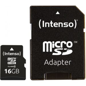 CARD 16GB Intenso MicroHC 20MB/s +Adapter