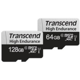 CARD microSD Card 64GB Transcend SDXC USD350V w/Adapter