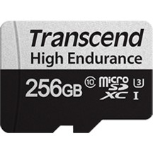 CARD microSD Card 256GB Transcend SDXC USD350V w/adapter