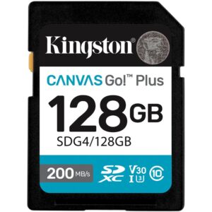 CARD KINGSTON 128GB XC Canvas Go Plus Gen4 200MB/s C10 UHS-I U3 V30