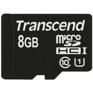 CARD microSD 8GB Transcend SDHC UHS1 w/adapter