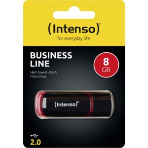 STICK Intenso Business Line schwarz. rot 8 GB