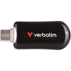 STICK Verbatim Plectra Black 512GB USB-C Flash Drive 30227