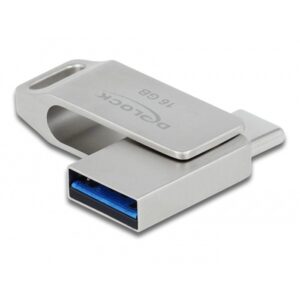 STICK DELOCK USB 3.2 Gen 1 USB-C + Typ-A Speicherstick 16GB - Metallgehuse