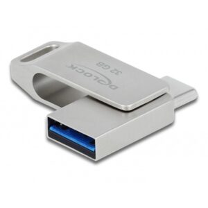 STICK DELOCK USB 3.2 Gen 1 USB-C + Typ-A Speicherstick 32GB - Metallgehuse