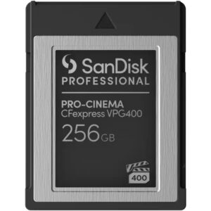 CARD SANDISK Professional PRO-CINEMA 256GB express VPG400 Type B Card upto 1700MB/s Read 1400MB/s Write