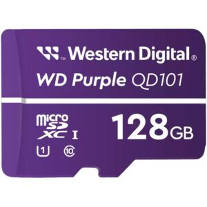 CARD WD Purple 128GB Surveillance microSD XC Class - 10 UHS 1