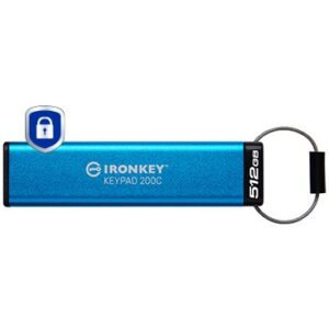 STICK 512GB Kingston IronKey Keypad 200C AES-256 USB-C retail