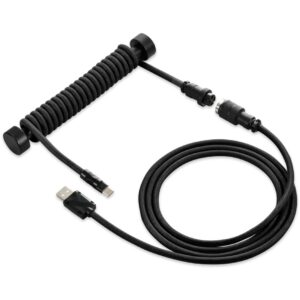 Sharkoon SGK50 Aviator Kabel Titan/Black (schwarz. 1.85 Meter. Spiralkabel fr SKILLER SGK50 S4)