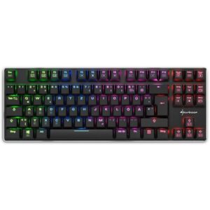 Sharkoon PureWriter TKL RGB (schwarz. DE-Layout. Kailh Choc Low Profile Blue)