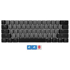 Sharkoon SKILLER SAC20 S4 (schwarz. 62 Stck. ANSI-Layout (US). fr SKILLER SGK50 S4)