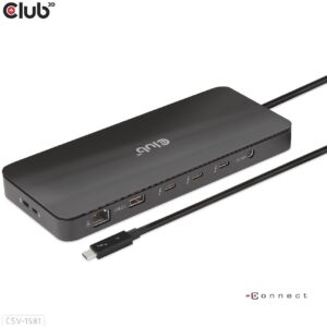 Club3D Thunderbolt4 11-in-1 Dockingstation 2 Displays St/Bu