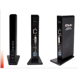 Club3D Dockingstation USB3 ->4xUSB2/2xUSB3/HDMI/DVI black