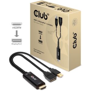 Club3D Adapter HDMI 2.0 > DP 1.2 4K60Hz HDR aktiv St/Bu retail