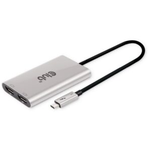 Club3D Adapter Thunderbolt 3 > 2x DP 1.2 4K@60Hz aktiv St/Bu retail