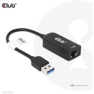Club3D Adapter USB 3.2 Typ A > RJ45 2.5Gb