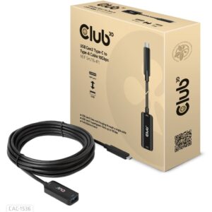 Club3D Kabel USB 3.2 Typ C  USB Typ A 10Gbps St/Bu 5m