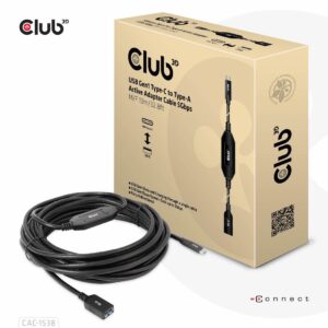 Club3D Kabel USB 3.2 Typ C  USB Typ A 5Gbps St/Bu 10m