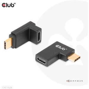 Club3D Adapter USB 3.2 Typ C  USB 3.2 Typ C gewinkelt St/Bu