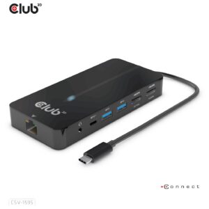 Club3D USB-C 7in1-HUB >2xHDMI/2xUSB/USB-C/LAN 4K60Hz PD100W