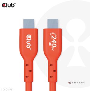Club3D Kabel USB 2 Typ C PD 240W / 480Mb 2m St/St