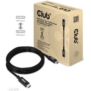 Club3D Kabel USB 4 Typ C PD 240W / 8K / 40Gbps 2m St/St