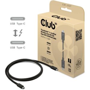 Club3D Kabel Thunderbolt5 zertifi. 8K240Hz/ 80/120Gbps 1m