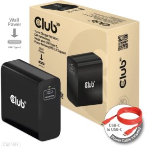 Club3D Ladegerät 1xUSB Typ C PD 140W. GaN retail
