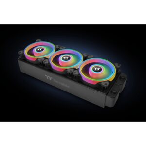 120mm Thermaltake Riing Quad 12 RGB Radiator Fan TT Premium Edition Black 3 Pack