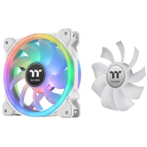 120mm Thermaltake SWAFAN 12 RGB Radiator Fan TT Premium Edition White 3 Pack