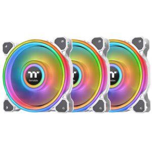 120mm Thermaltake Riing Quad 12 RGB Radiator Fan TT Premium Edition 3 Pack White