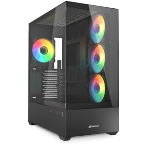 Sharkoon AK6 RGB ATX 1xGlas Black