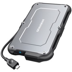 GRAUGEAR externes Festplatten Gehäuse 2.5"HDD/SSD USB 3.2 Spritzs