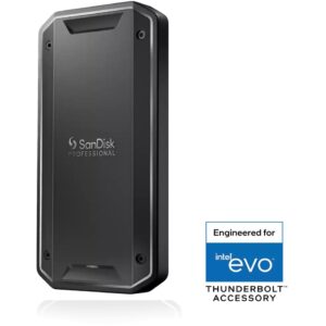 SANDISK Professional Pro G40 4TB Thunderbolt 3 40Gbps USB-C 10Gbps Ultra-rugged IP68 dust/water resistance