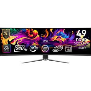 MSI MPG 491CQPXDE QD-OLED Dual QHD Curved Gaming Display 124.5 cm (49"")