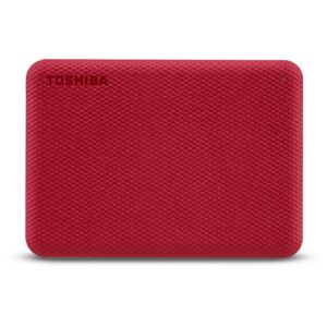 Toshiba Storage Canvio Advance 1 TB, Externe Festplatte (rot, Micro-USB-B 3.2 Gen 1 (5 Gbit/s))