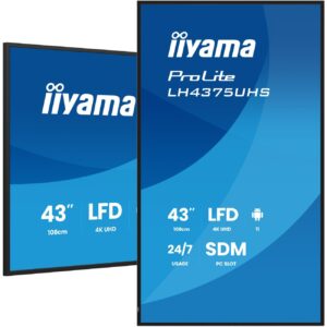IIYAMA 108cm (42,5") LH4375UHS-B2AG 16:9 2xHDMI+3xDP+2xUSB