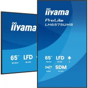IIYAMA 164.0cm(65") LH6575UHS-B2AG 16:9 3xHDMI+DP+2xUSB (Speditionsversand)