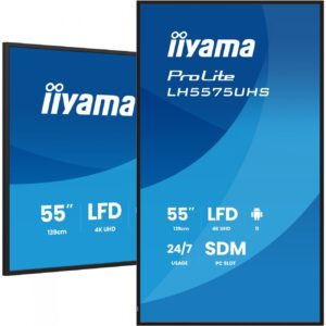 IIYAMA 139.0cm(55") LH5575UHS-B2AG 16:9 3xHDMI+DP+2xUSB (Speditionsversand)