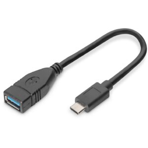 DIGITUS USB Type-C Adapter/Konverter,OTG,Type-C auf A,0,15m,