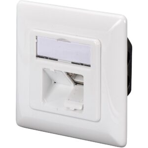 DIGITUS Anschlussdose Cat6 2xRJ45 geschirmt Unt. Signalweiß