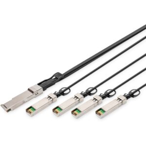 Kabel QSFP+ to 4XSFP+ 40G DAC 3.0m schwarz