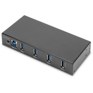 DIGITUS USB-Hub 4-Port 3.0->4xA3.0 industrial line schw.