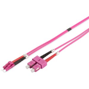 DIGITUS LWL Patchkabel LC -> SC 10.00m Multimode Duplex OM4
